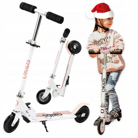 FLO QKids Hulajnoga dwukołowa do 50 kg - różowa