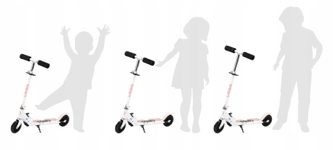 FLO QKids Hulajnoga dwukołowa do 50 kg - różowa