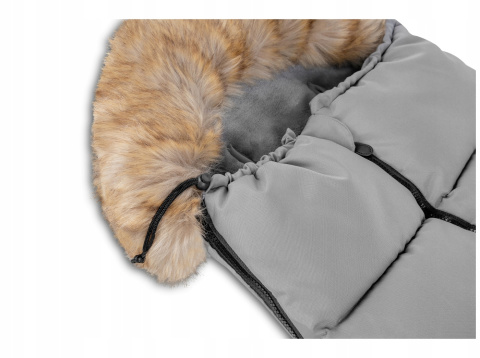 FRODE Lionelo Śpiworek do wózka sanek 90x45 cm - Grey Dove