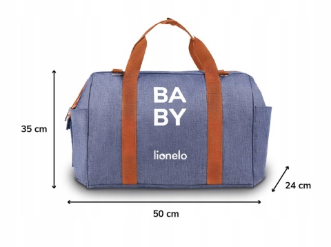 IDA Lionelo Duża uniwersalna torba do wózka - Blue Denim