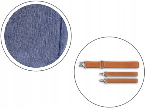 IDA Lionelo Duża uniwersalna torba do wózka - Blue Denim