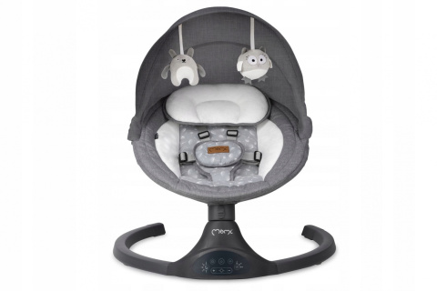 MoMi LAMI bujaczek elektryczny leżaczek - ciemnoszary