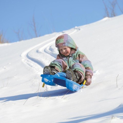 SANKI z hamulcami blue 79 cm classic