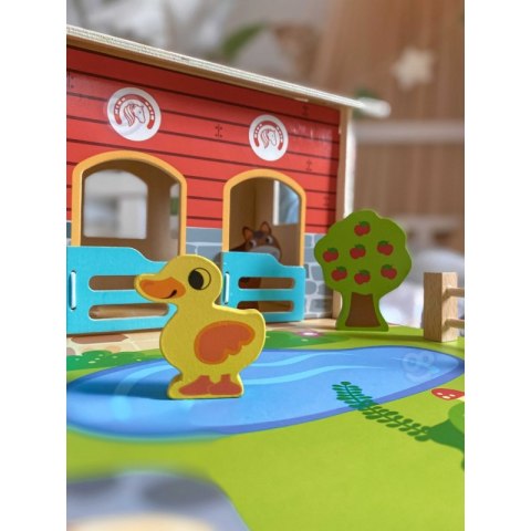 WOOPIE GREEN Mega Farma Figurki Zwierząt Stajnia Obora Kurnik 18 el.