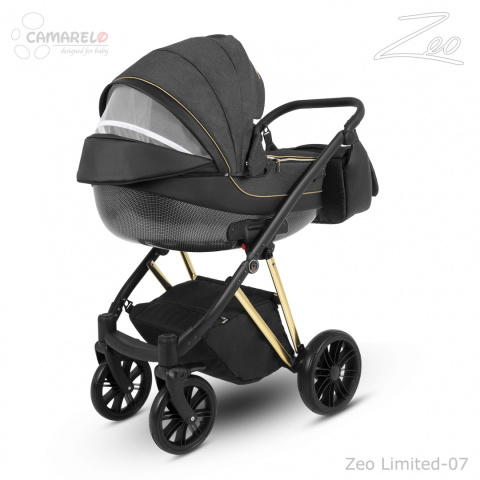 ZEO LIMITED GOLD Camarelo 3w1 wózek wielofunkcyjny z fotelikiem KITE 0-13kg Polski Produkt kolor - 7