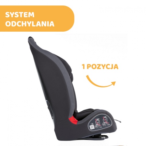 CHICCO GRO-UP fotelik dziecięcy 9-36 kg z regulacją odchylenia - Jet Black