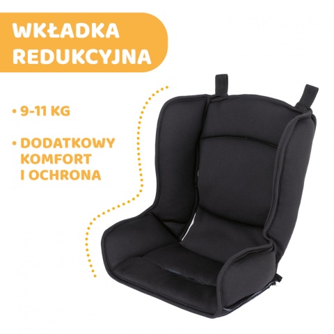 CHICCO GRO-UP fotelik dziecięcy 9-36 kg z regulacją odchylenia - Jet Black