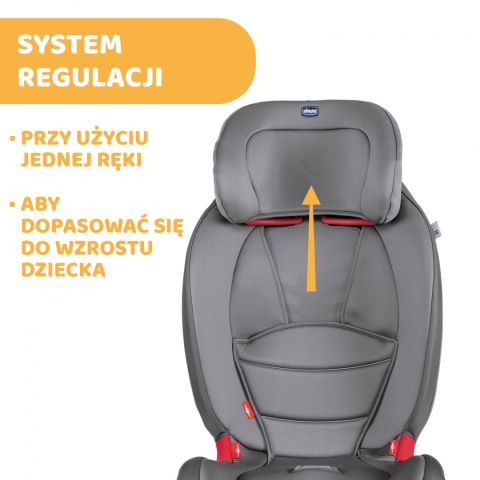 CHICCO GRO-UP fotelik dziecięcy 9-36 kg z regulacją odchylenia - Pearl