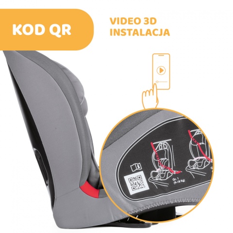 CHICCO GRO-UP fotelik dziecięcy 9-36 kg z regulacją odchylenia - Pearl