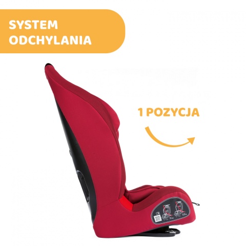 CHICCO GRO-UP fotelik dziecięcy 9-36 kg z regulacją odchylenia - Red Passion
