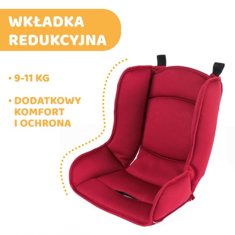 CHICCO GRO-UP fotelik dziecięcy 9-36 kg z regulacją odchylenia - Red Passion