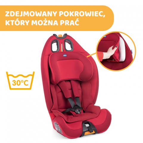 CHICCO GRO-UP fotelik dziecięcy 9-36 kg z regulacją odchylenia - Red Passion