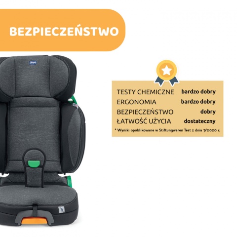 FOLD&GO I-SIZE Chicco 100-150cm 3lata+ fotelik samochodowy - OMBRA