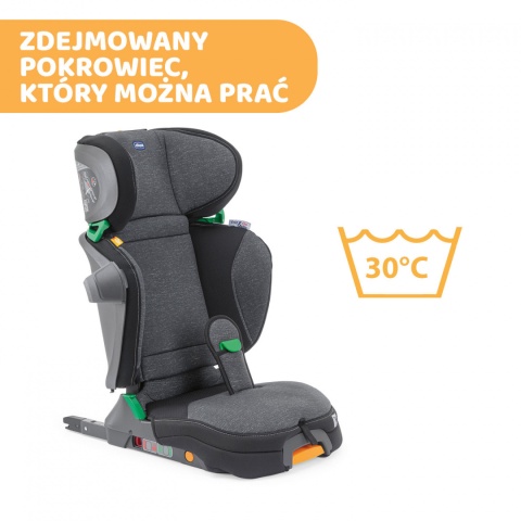 FOLD&GO I-SIZE Chicco 100-150cm 3lata+ fotelik samochodowy - OMBRA
