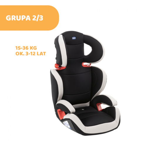 KEY 2-3 Chicco 3* ADAC fotelik samochodowy 15-36kg - Black Night