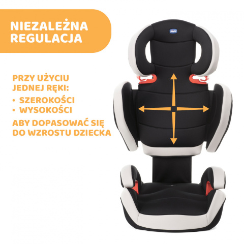 KEY 2-3 Chicco 3* ADAC fotelik samochodowy 15-36kg - Black Night