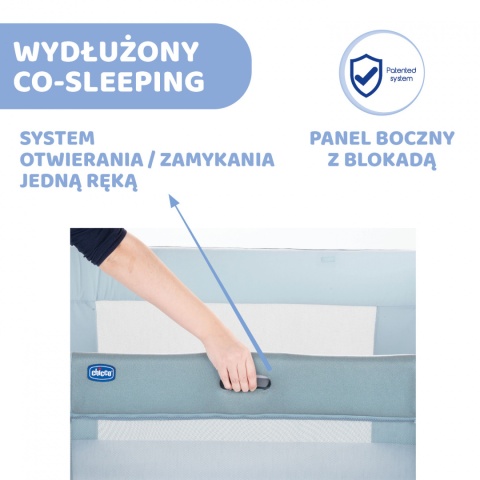 NEXT 2 ME FOREVER Chicco Łóżeczko dostawne 0m+ Next2Me AQUARELLE