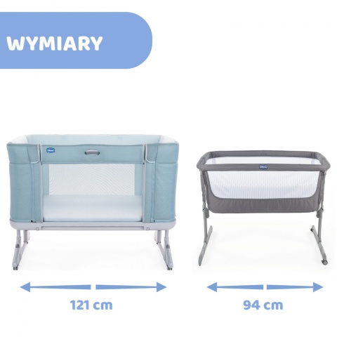 NEXT 2 ME FOREVER Chicco Łóżeczko dostawne 0m+ Next2Me AQUARELLE