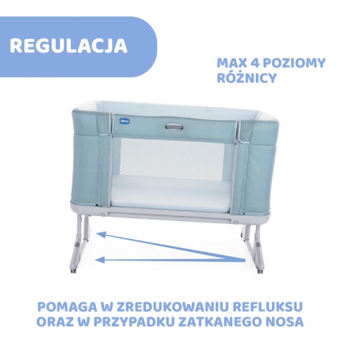 NEXT 2 ME FOREVER Chicco Łóżeczko dostawne 0m+ Next2Me AQUARELLE