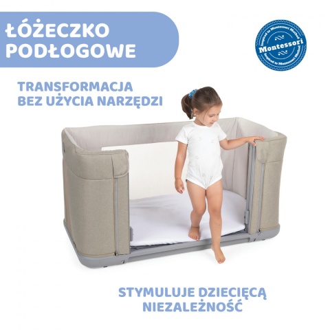 NEXT 2 ME FOREVER Chicco Łóżeczko dostawne 0m+ Next2Me SAND