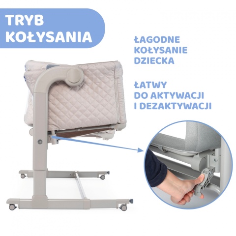 Next2me Magic Chicco 0m+ łóżeczko dostawne - Beige