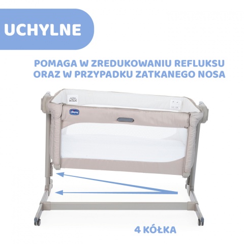 Next2me Magic Chicco 0m+ łóżeczko dostawne - Beige