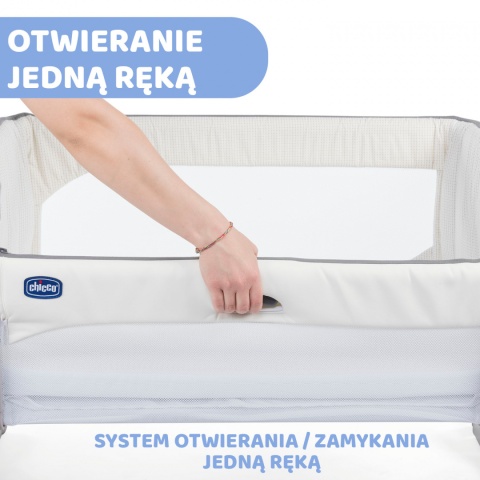 Next2me Magic Chicco 0m+ łóżeczko dostawne - White Snow