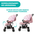OHLALA 3 Chicco ultra lekki wózek spacerowy, składana rączka, waga 4,2 kg - Candy Pink