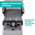 OHLALA 3 Chicco ultra lekki wózek spacerowy, składana rączka, waga 4,2 kg - Grey Mist