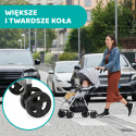 OHLALA 3 Chicco ultra lekki wózek spacerowy, składana rączka, waga 4,2 kg - Grey Mist