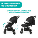 OHLALA 3 Chicco ultra lekki wózek spacerowy, składana rączka, waga 4,2 kg - Jet Black