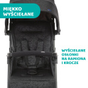 OHLALA 3 Chicco ultra lekki wózek spacerowy, składana rączka, waga 4,2 kg - Jet Black