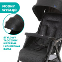 OHLALA 3 Chicco ultra lekki wózek spacerowy, składana rączka, waga 4,2 kg - Jet Black