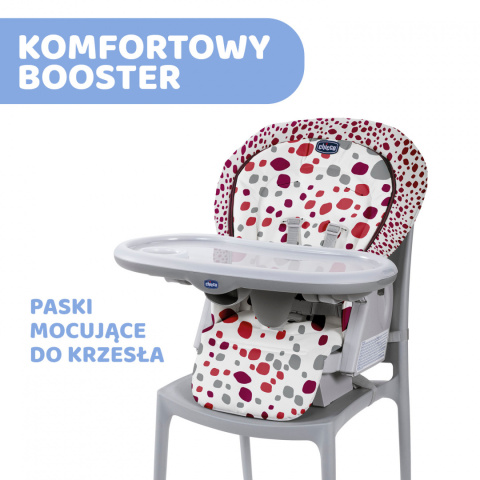 POLLY PROGRES5 5w1 Chicco 0m+ Krzesełko do karmienia - Cherry