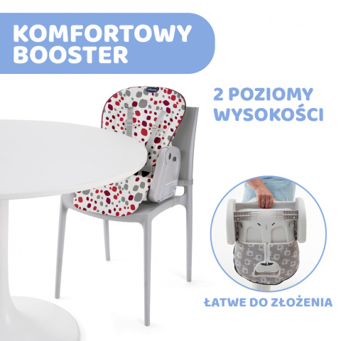 POLLY PROGRES5 5w1 Chicco 0m+ Krzesełko do karmienia - Cherry