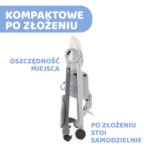 POLLY PROGRES5 5w1 Chicco 0m+ Krzesełko do karmienia - LIGHT GREY