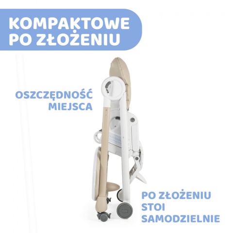 POLLY PROGRES5 5w1 Chicco Krzesełko do karmienia 0m+ - BEIGE