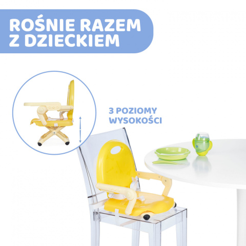 Pocket Snack Chicco - Krzesełko do karmienia (9-36 miesięcy) - SAFFRON