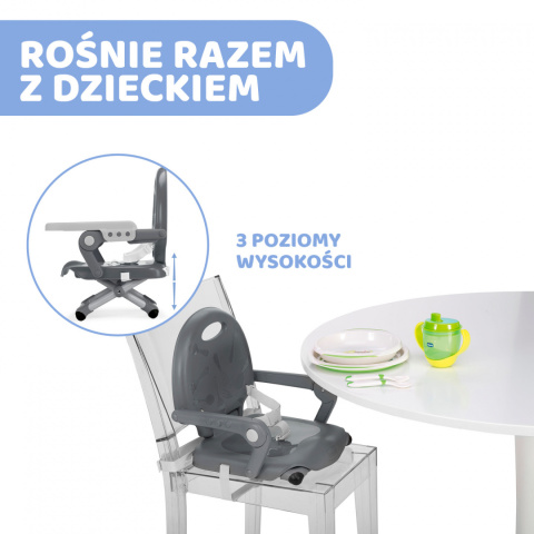 Pocket Snack Chicco - Krzesełko do karmienia ( 9-36 miesięcy ) Dark grey