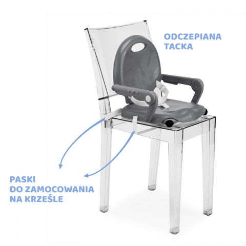 Pocket Snack Chicco - Krzesełko do karmienia ( 9-36 miesięcy ) Dark grey