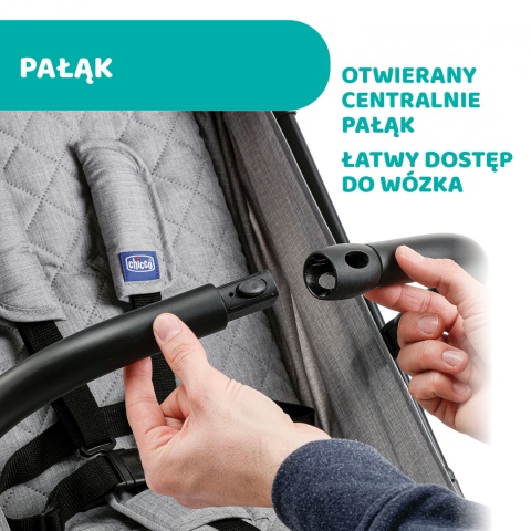 TROLLEY ME CHICCO Wózek spacerowy 7,1kg - LIGHT GREY