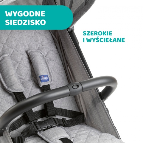 TROLLEY ME CHICCO Wózek spacerowy 7,1kg - LIGHT GREY