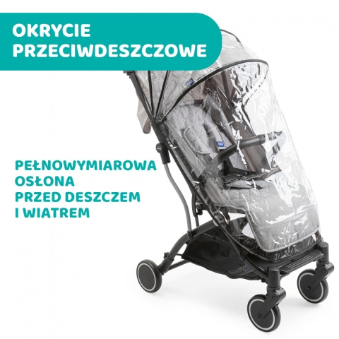 TROLLEY ME CHICCO Wózek spacerowy 7,1kg - LIGHT GREY