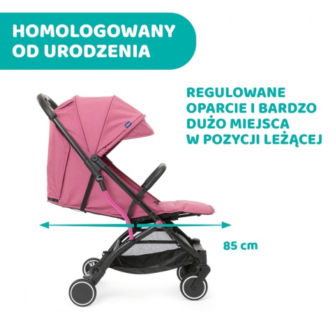 TROLLEY ME CHICCO Wózek spacerowy 7,1kg - LOLLIPOP