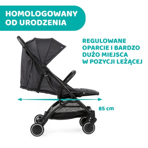 TROLLEY ME CHICCO Wózek spacerowy 7,1kg - STONE