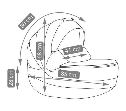 ZEO LIMITED GOLD Camarelo 2w1 wózek wielofunkcyjny Polski Produkt kolor - 7