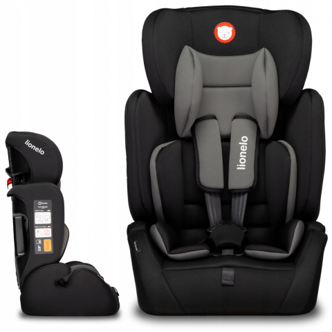LEVI SIMPLE Lionelo Fotelik samochodowy 9-36 kg - BLACK