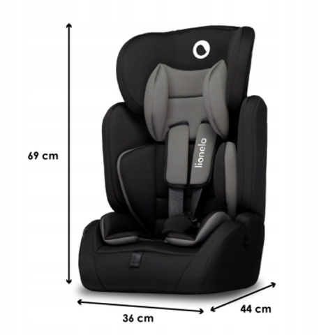 LEVI SIMPLE Lionelo Fotelik samochodowy 9-36 kg - BLACK