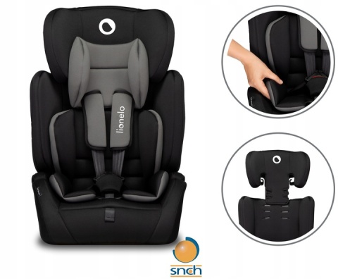 LEVI SIMPLE Lionelo Fotelik samochodowy 9-36 kg - BLACK