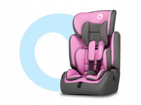 LEVI SIMPLE Lionelo Fotelik samochodowy 9-36 kg - CANDY PINK